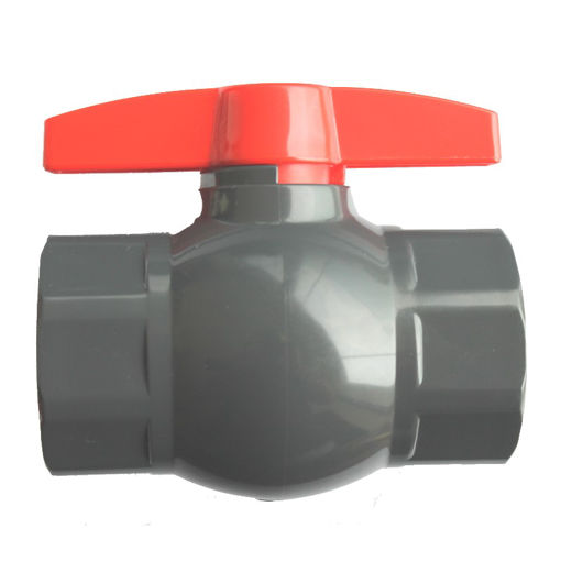 Picture of Ball Valve,Natco, standard bore,DN50mm,
screwed BSP female x female,PN10,PVC,Octogonal Ends,
handlever operated
Temperature: -20 to +60