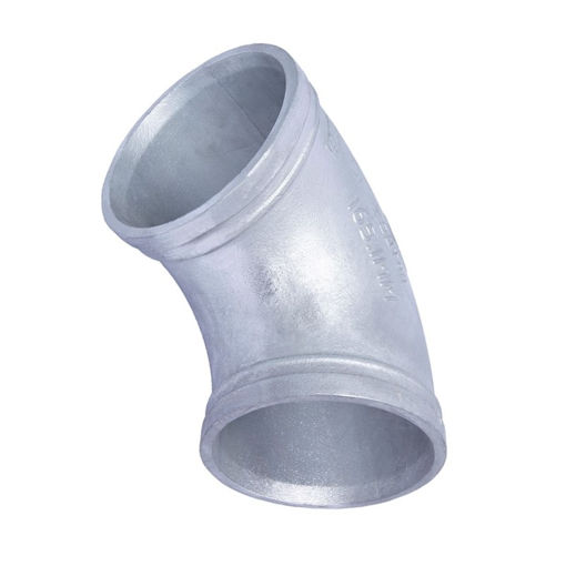 Picture of ELBOW DUCTILE IRON ASTM A536 GALVANISED 50 22.5 DEGREE 48MM CF
