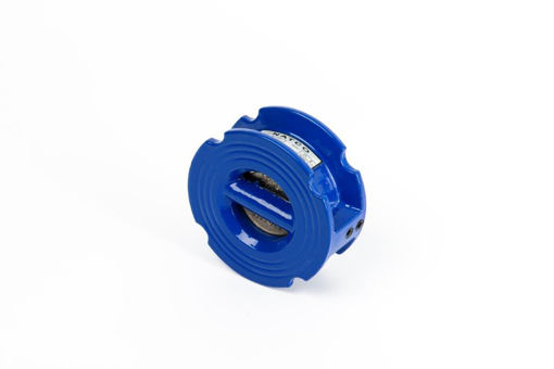 Picture of Non-return Valve,Natco,Standard industrial,DN 100mm,
Wafer,double door swing type soft trim,PN16 rated,
cast iron body 304 stainle