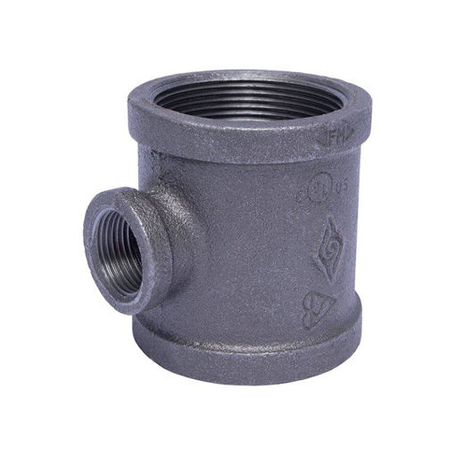 Picture of TEE REDUCING EN10242 MALLEABLE CAST BLACK MECH 32 x 15 x F
