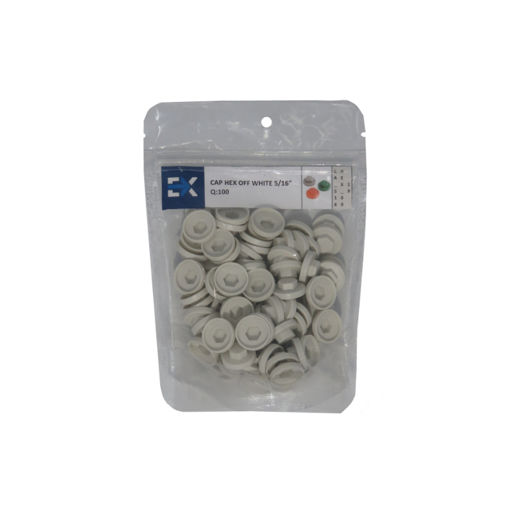 Picture of CAP HEX OFF WHITE 5/16"  Q:100
