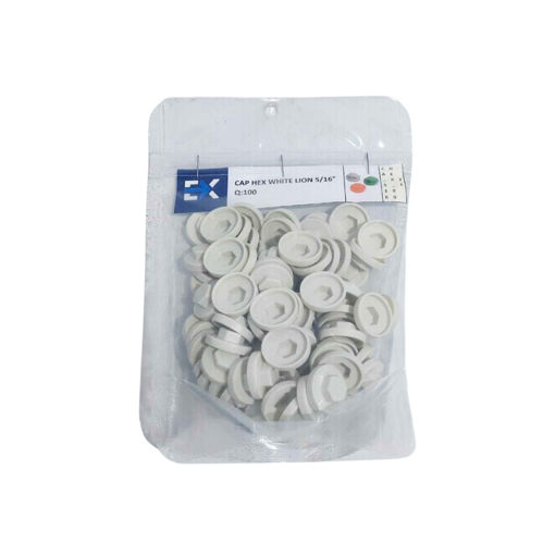 Picture of CAP HEX WHITE LION 5/16"  Q:100
