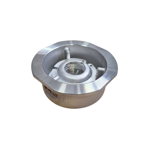 Picture of Non-return Valve,Natco,Standard industrial,DN 80mm,
Wafer,single door swing type soft trim,PN16 rated,
cast iron body 316 stainles