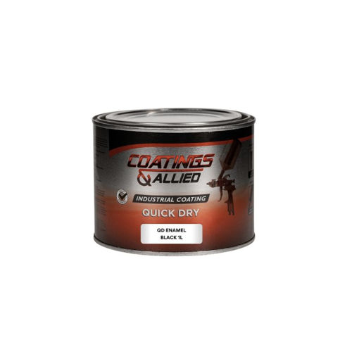 Picture of PAINT QUICK-DRYING (QD) BLACK ENAMEL Q:1L COATINGS & ALLIED