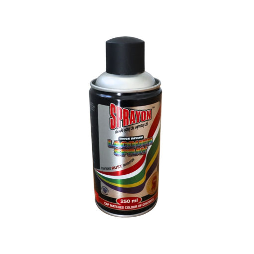 Picture of SPRAY PAINT STANDARD MATT BLACK Q: 250ML SPRAYON