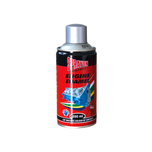 Picture of SPRAY PAINT ENGINE ENAMEL METALLIC SILVER Q: 250ML SPRAYON