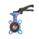 Picture of Butterfly Valve,Amri, Boax-B,16 Bar, DN100mm,Type 2 wafer multi-
drilled,3g body-Ductile iron,6k shaft-316 stainless steel,
6 disc-316 stainless steel, XU liner-
EPDM, Handlever operated CR 230mm