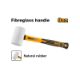 Picture of MALLET WHITE FIBREGLASS HANDLE 220G INGCO