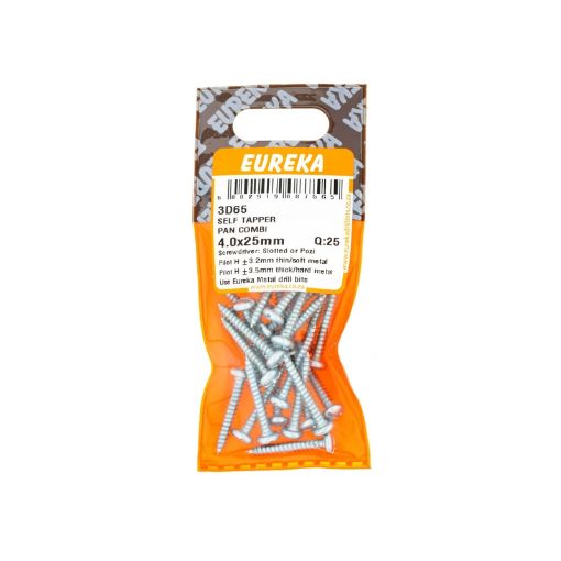 Picture of SELF TAPPING SCREW PAN HEAD COMBINATION 4.0X25MM Q:25 EUREKA