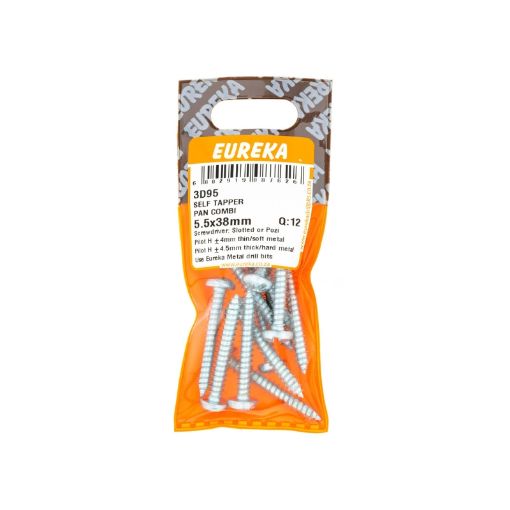 Picture of SELF TAPPING SCREW PAN HEAD COMBINATION 5.5X38MM Q:12 EUREKA