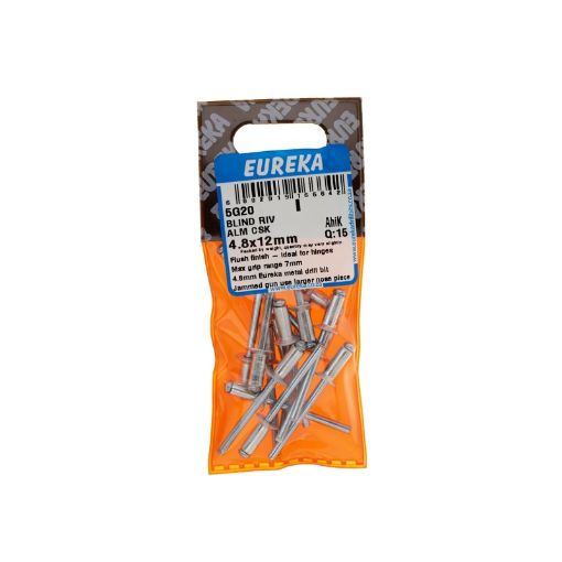 Picture of RIVET BLIND ALUMINIUM COUNTERSUNK 4.8X12MM Q:15 EUREKA