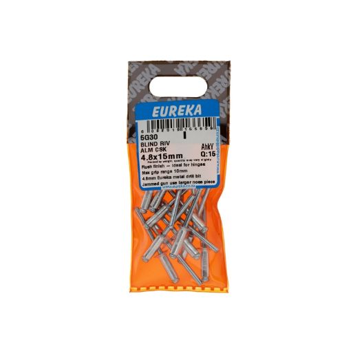 Picture of RIVET BLIND ALUMINIUM COUNTERSUNK 4.8X15MM Q:15 EUREKA