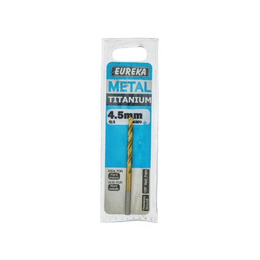 Picture of DRILL BIT HSS (HIGH SPEED STEEL) TITAN GOLD 4.5MM EUREKA