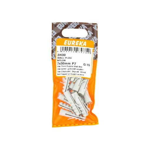 Picture of WALL PLUG NYLON 7X30MM (PLUG 7MM) Q:15 EUREKA