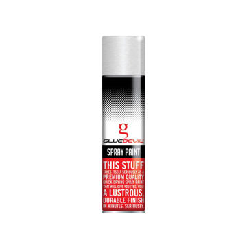 Picture of SPRAY PAINT HEAT RESISTANT SILVER Q:300ML GLUEDEVIL
