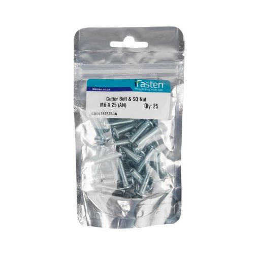 Picture of GUTTER BOLT & NUT 6X25MM Q:25 IFASTEN