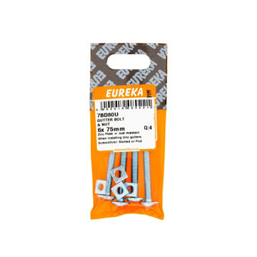 Picture of GUTTER BOLT & NUT 6X75MM Q:4 EUREKA