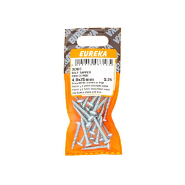 Picture of SELF TAPPING SCREW PAN HEAD COMBINATION 4.0X25MM Q:25 EUREKA