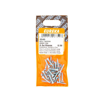 Picture of SELF TAPPING SCREW RAISED COUNTERSUNK 3.5X16MM Q:30 EUREKA