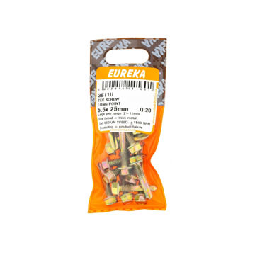 Picture of ROOF SCREW LONG POINT YELLOW PASSIVATED 5.5X25MM Q:20 EUREKA