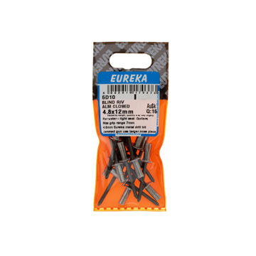 Picture of RIVET BLIND ALUMINIUM CLOSED 4.8X12MM Q:15 EUREKA