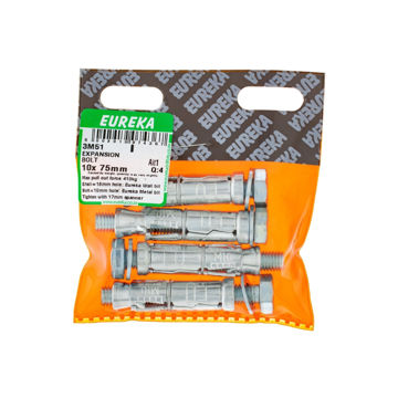 Picture of EXPANSION BOLT 10X75MM Q:4 EUREKA