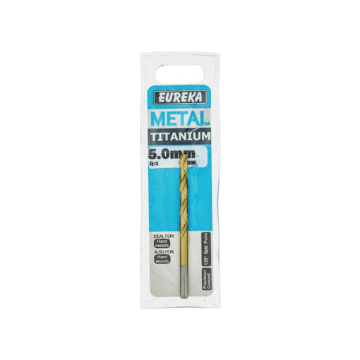 Picture of DRILL BIT HSS (HIGH SPEED STEEL) TITAN GOLD 5.0MM EUREKA