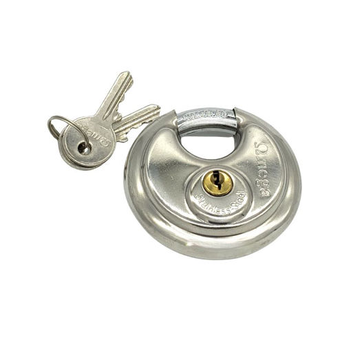 Picture of PADLOCK DISCUS STAINLESS STEEL 80MM OMEGA
