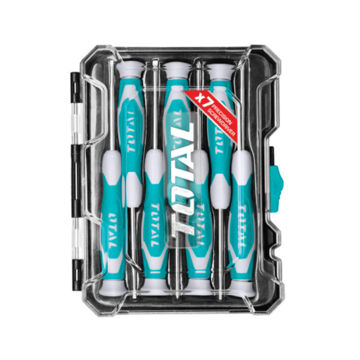 Picture of SCREWDRIVER PRECISION SET: SLOTTED 2.0X50, 2.5X50, 3.0X50, PHILLIPS 00X50, 0X50, TORX 6X50 & 8X50
IN PLASTIC BOX Q:7 TOTAL TOOLS RENTTECH