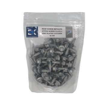 Picture of ROOF SCREW METALFIX STITCH SCREW CLASS 4 ZINC PLATED 14X22MM Q:100