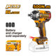 Picture of WRENCH 20V PS CORDLESS 500NM IMPACT BRUSHLESS 1/2" DRIVE WITH 1X21MM,
1X22MM & 1X24MM SOCKETS INGCO
