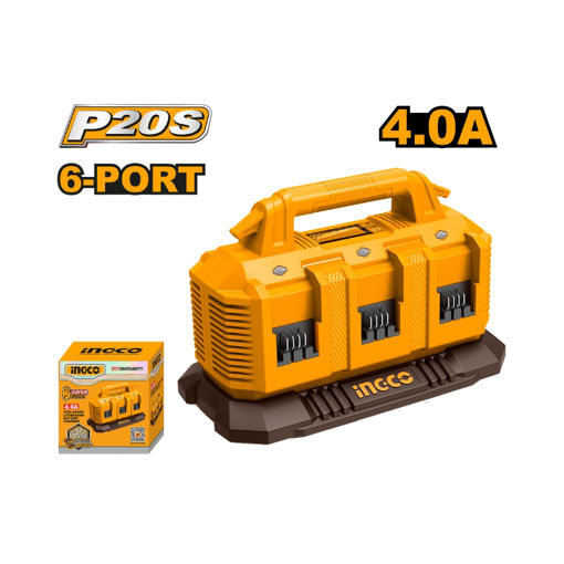 Picture of CHARGER 20V PS CORDLESS (CHARGES 6 BATTERIES) INGCO
