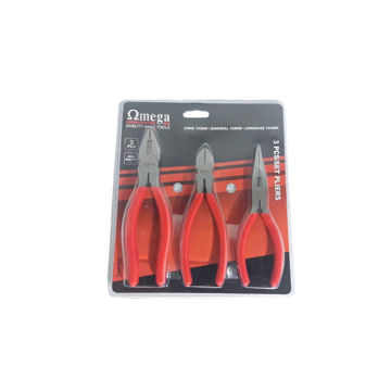Picture of PLIERS SET: COMBINATION. LONG NOSE & DIAGONAL CUT Q:3 OMEGA