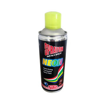 Picture of SPRAY PAINT FLUORESCENT GLOW YELLOW Q: 300ML SPRAYON