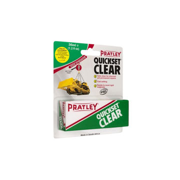 Picture of GLUE QUICKSET CLEAR Q:36ML PRATLEY