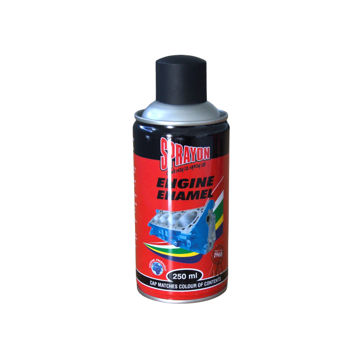 Picture of SPRAY PAINT ENGINE ENAMEL MATT BLACK Q:250ML SPRAYON