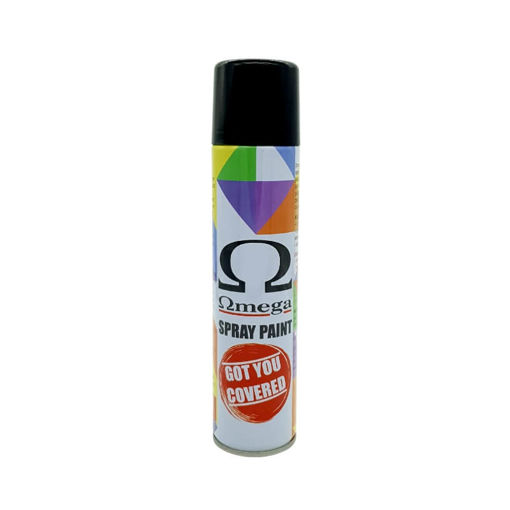 Picture of SPRAY PAINT BLACK MATT Q: 300ML