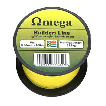 Picture of BUILDER'S LINE NYLON YELLOW WITH BREAKING STRENGTH 33.8KG 0.8MM Q:100M