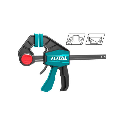Picture of CLAMP QUICK BAR 63X450MM (18") WITH MAX CLAMP FORCE 60KGS TOTAL TOOLS