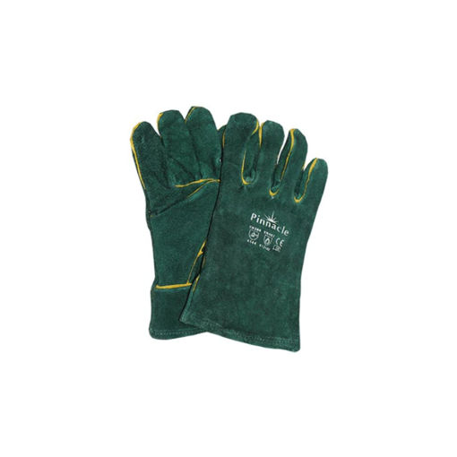 Picture of GLOVES LINED WELDING GREEN WITH WRIST LENGTH 50MM PINNACLE