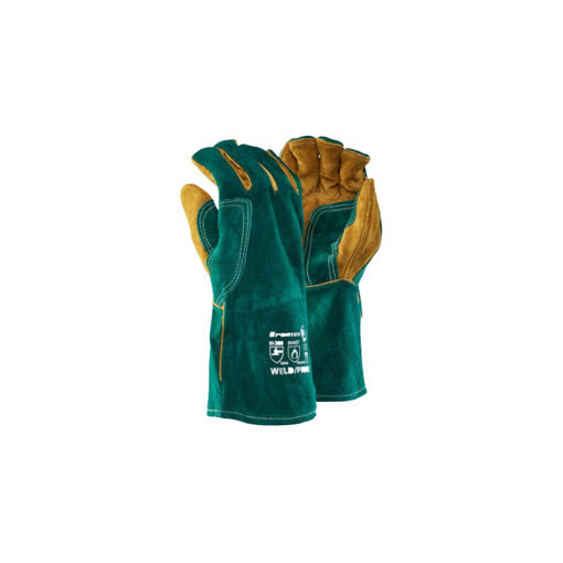 Picture of GLOVES LEATHER WRIST LENGTH GREEN