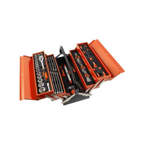 Picture of HAND TOOL SET WITH 5 TIER TOOL BOX Q:51 KENDO	