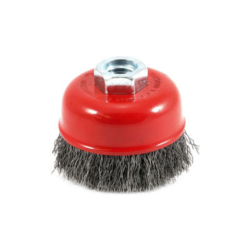 Picture of CUP BRUSH WIRE CRIMPED RED 65MMXM14