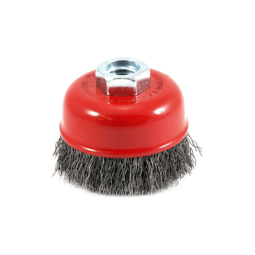 Picture of CUP BRUSH WIRE CRIMPED RED 65MMXM14