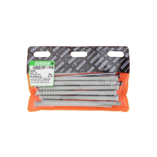 Picture of NAIL IN NYLON COUNTERSUNK 8X135MM Q:10 EUREKA