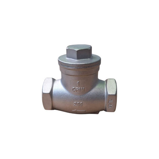 Picture of Non-return Valve,Natco,fig 2030,DN 32mm,screwed BSP
female x female, Swing type,200WOG rated,
316 stainless steel